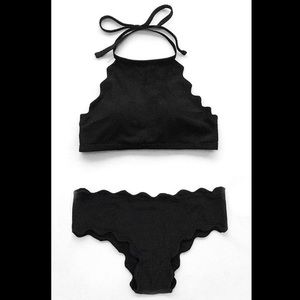 Cupshe stay on tropic waves halter bikini set - M